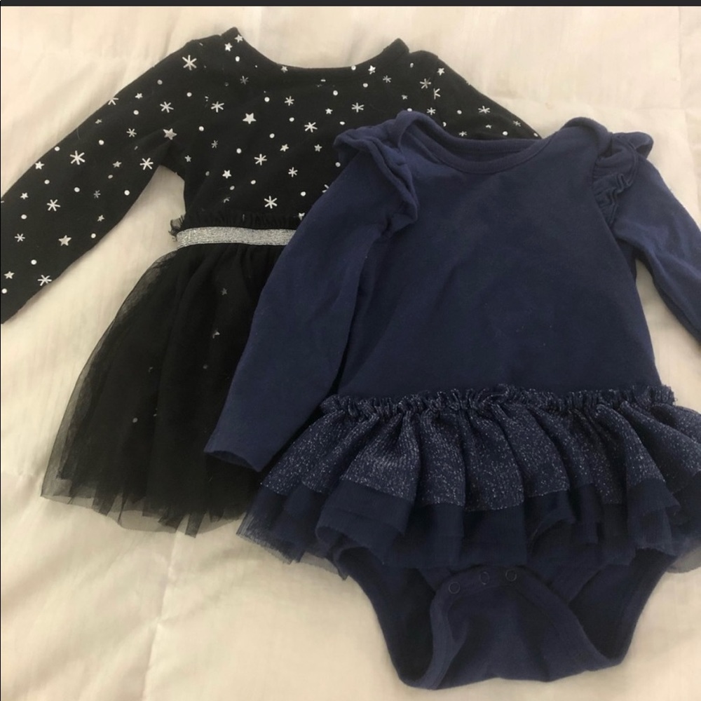 Bundle two 12 month tutu onesies